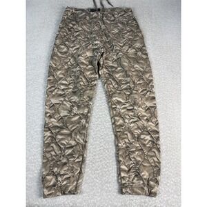 Rag & Bone Pants Mens Large Brown Quilted Print Jogger Elastic Waist Casual